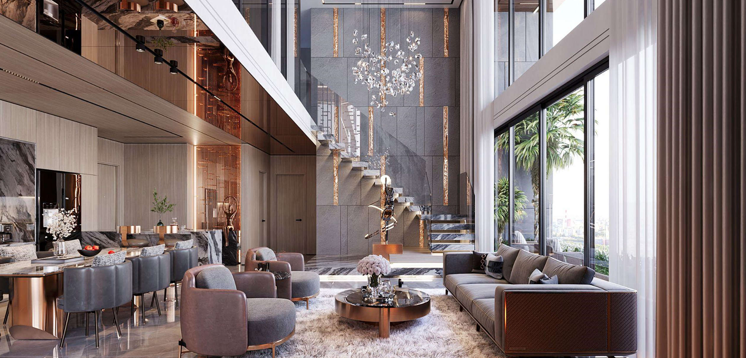 Cần bán căn hộ SKy Villa hướng Nam ban công view Panorama Noble Crystal Long Biên