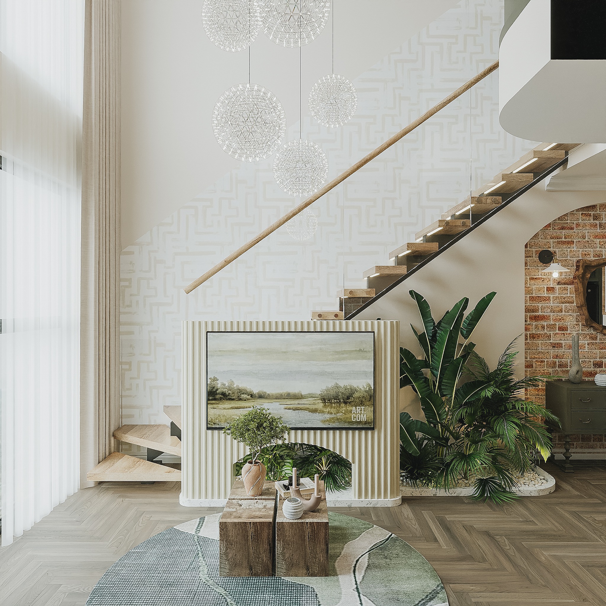 Cho thuê căn hộ Duplex/4PN chưa nội thất nhìn toàn cảnh nội khu, tầng cao siêu VIP Noble Crystal Long Biên giá tốt
