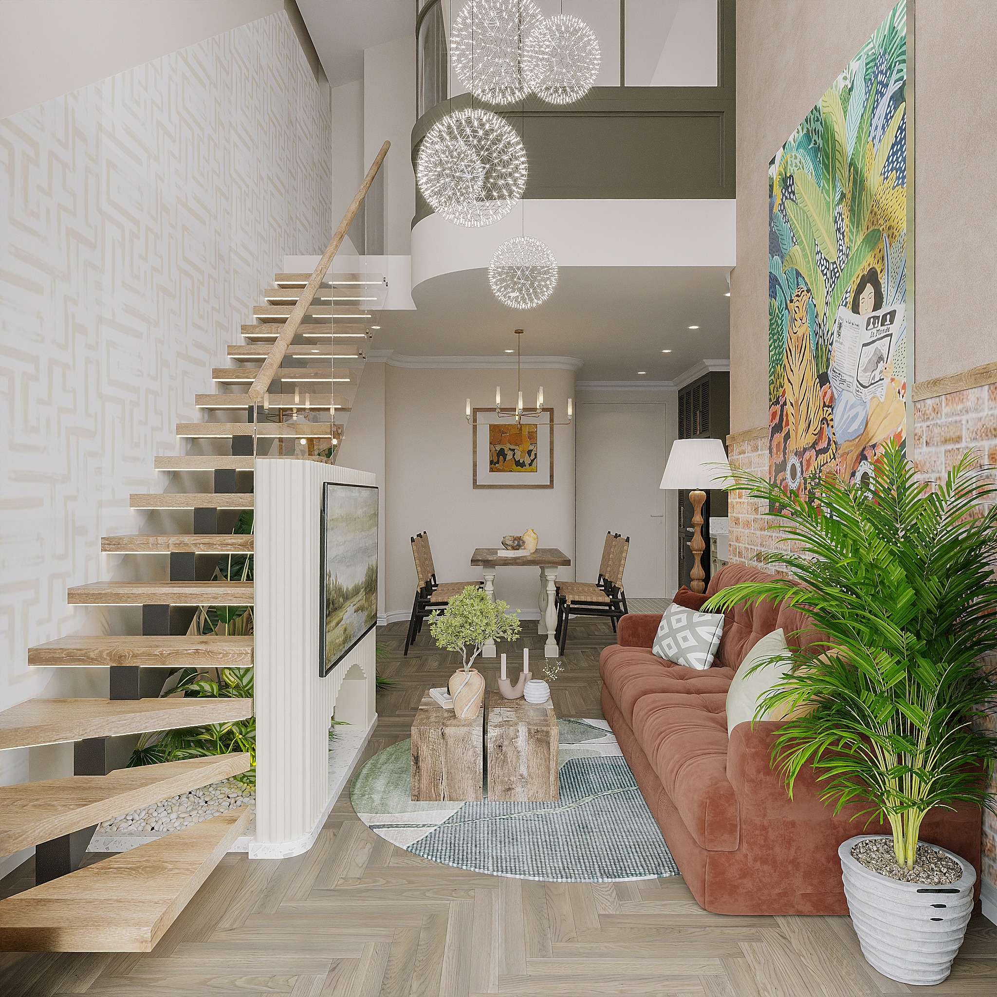 Cần thuê chung cư Duplex giá tốt nội thất cơ bản, ban công view Panorama hoàn thiện đẹp Noble Crystal Long Biên
